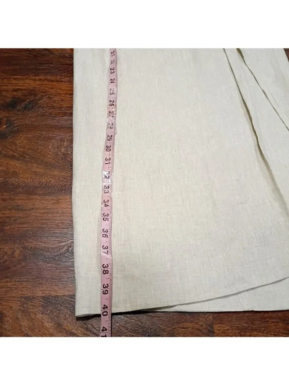 Lisa Maree Linen Tan Beige long Skirt Sz S Linen Blend Wrap Style NWT - Picture 8 of 15